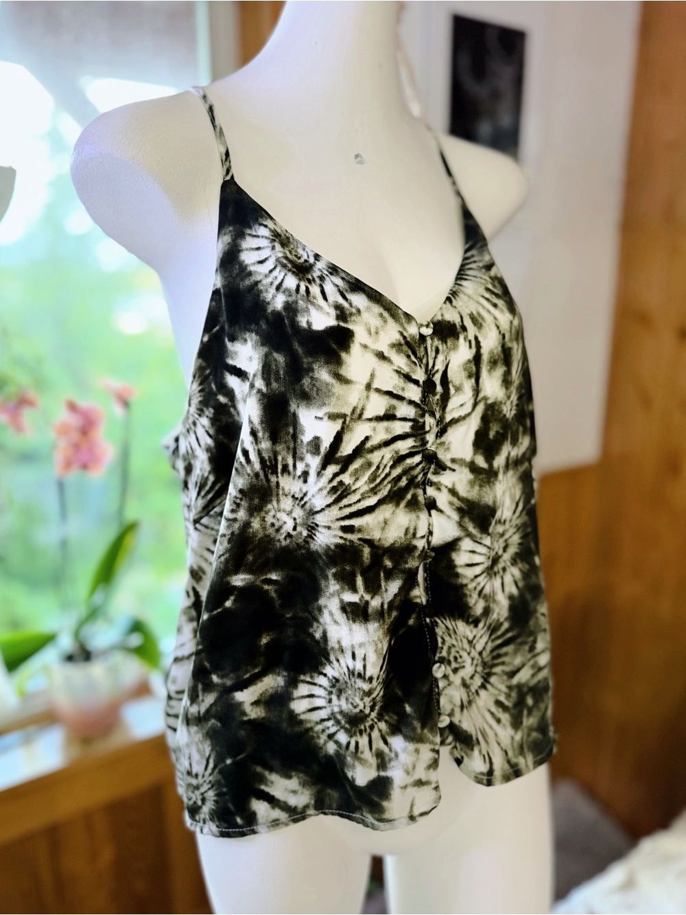 NWOT Hudson Gray Tie-Dye Swing Cami Tank Top – Size Large